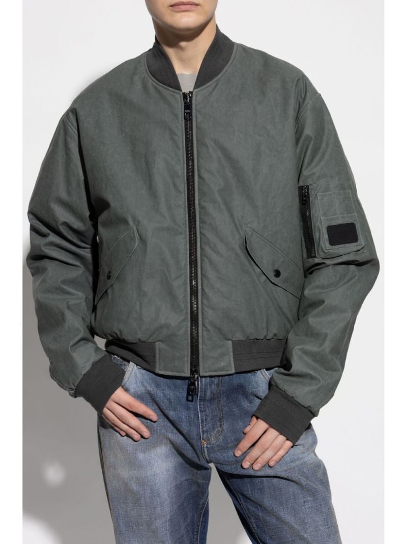 Logo-appliquÃ_x0083_Â© Bomber Jacket
