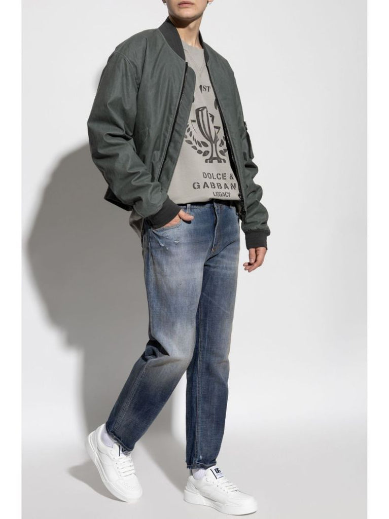 Logo-appliquÃ_x0083_Â© Bomber Jacket