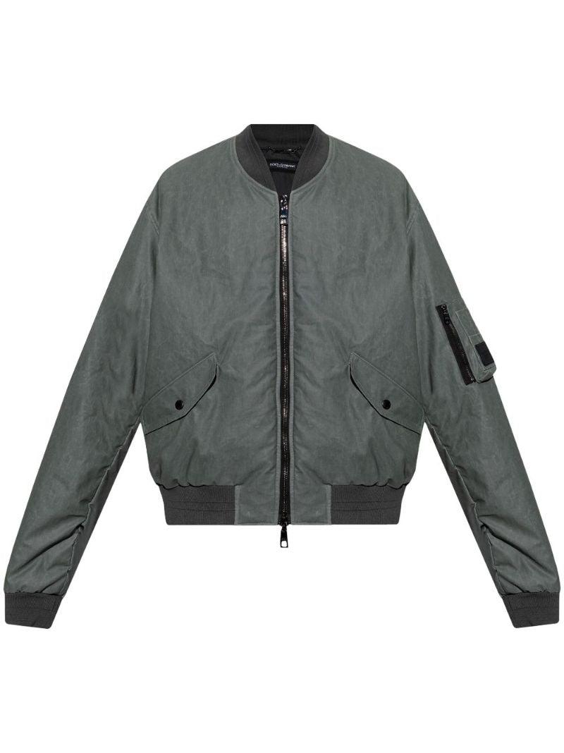 Logo-appliquÃ_x0083_Â© Bomber Jacket