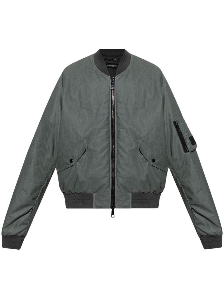 Logo-appliquÃ_x0083_Â© Bomber Jacket