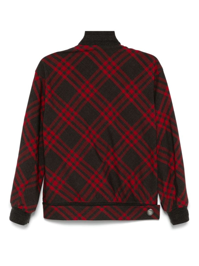 Check Bomber Jacket