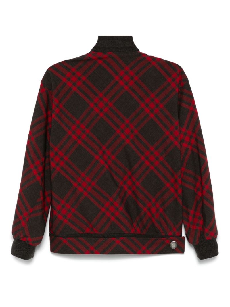 Check Bomber Jacket