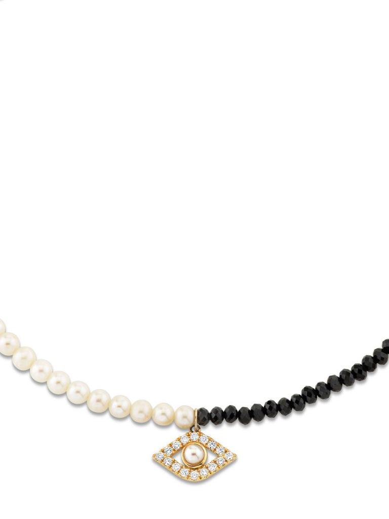 Evil Eye Pearl Necklace