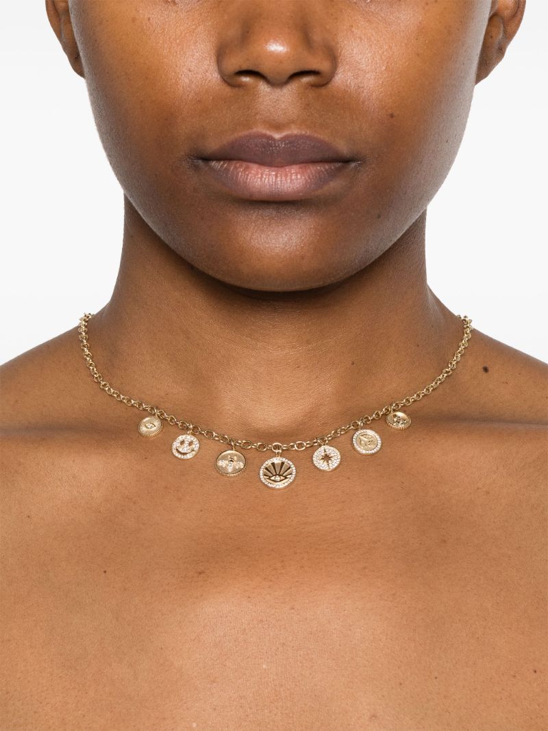 14kt Yellow Gold Charms Necklace