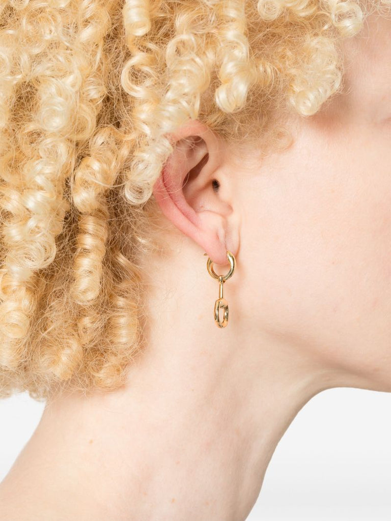 18k Yellow Gold Horsebit Earrings