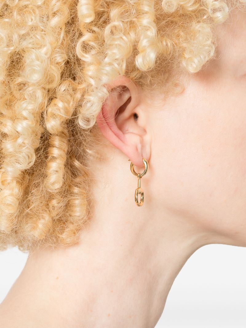 18k Yellow Gold Horsebit Earrings