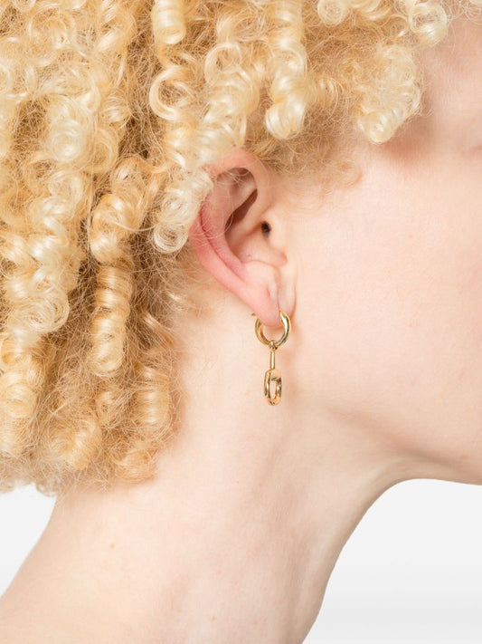 18k Yellow Gold Horsebit Earrings