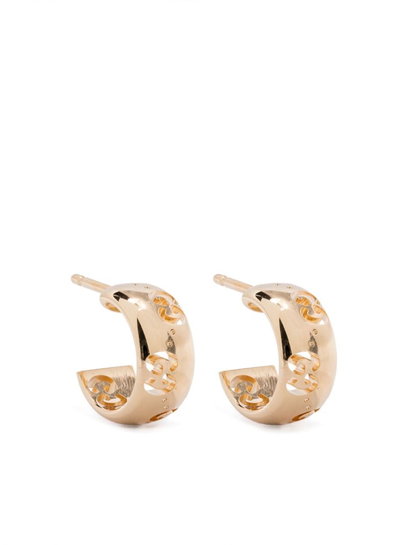 18k Yellow Gold Gg Earring