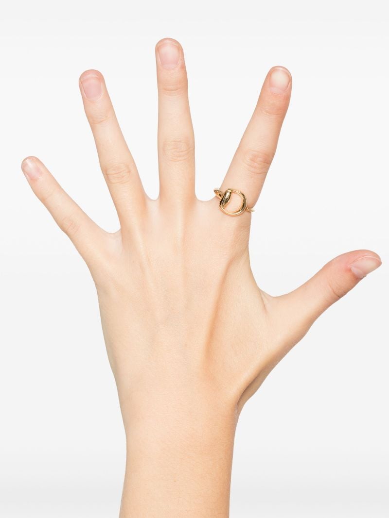 18k Yellow Gold Horsebit Ring