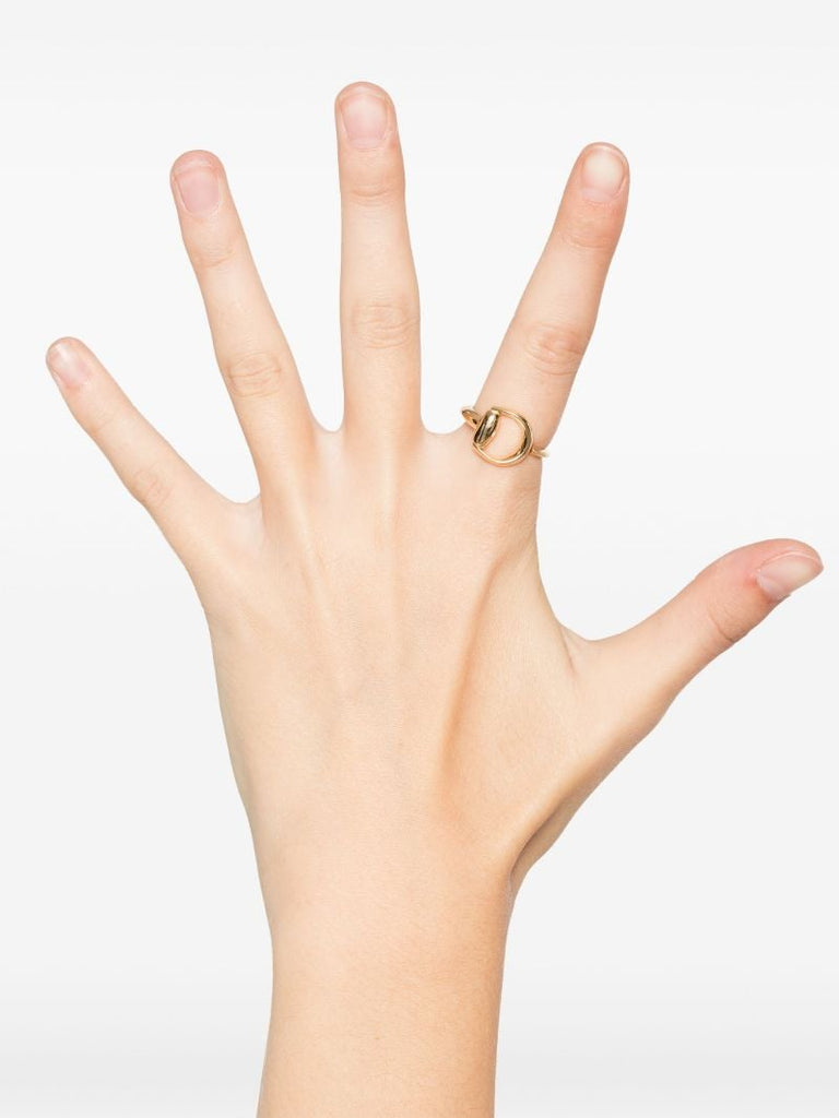 18k Yellow Gold Horsebit Ring