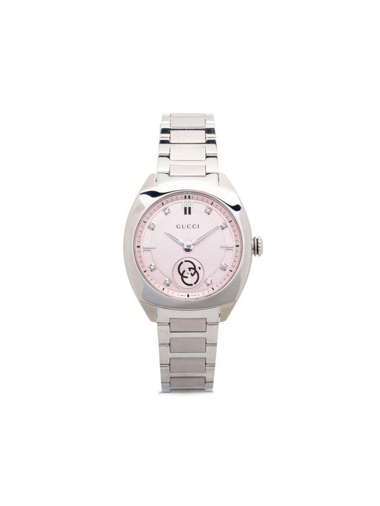 Stainless Steel Interlocking Watch