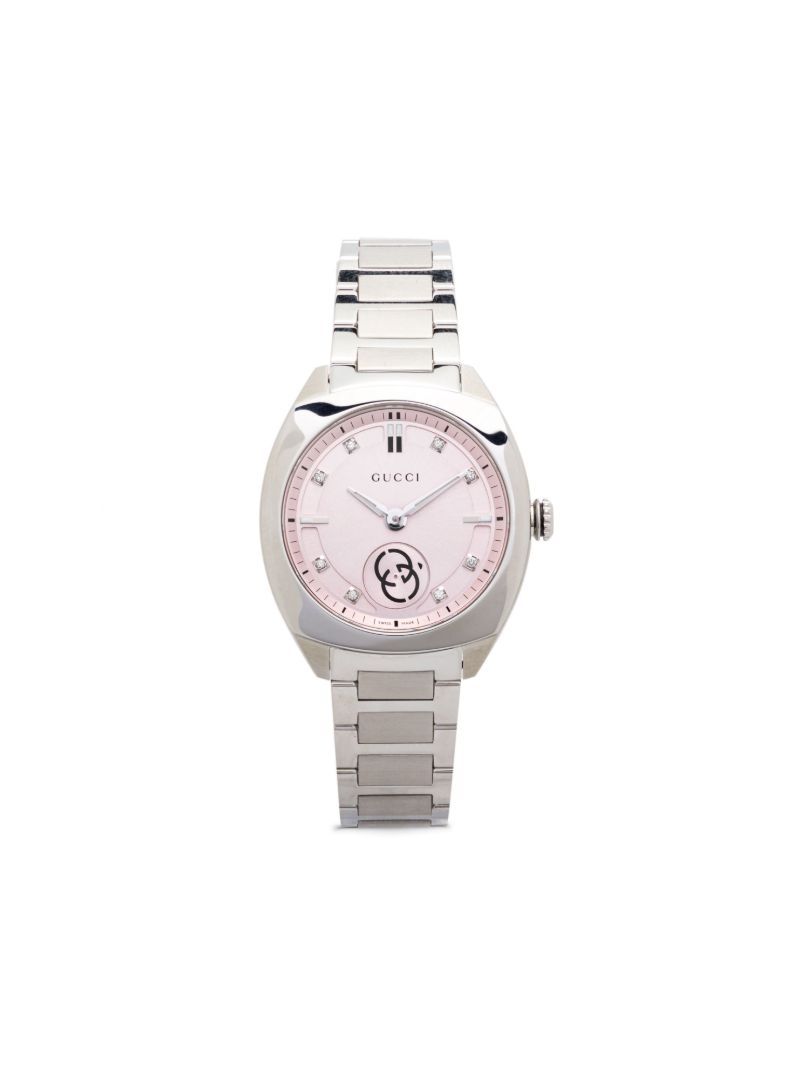 Stainless Steel Interlocking Watch