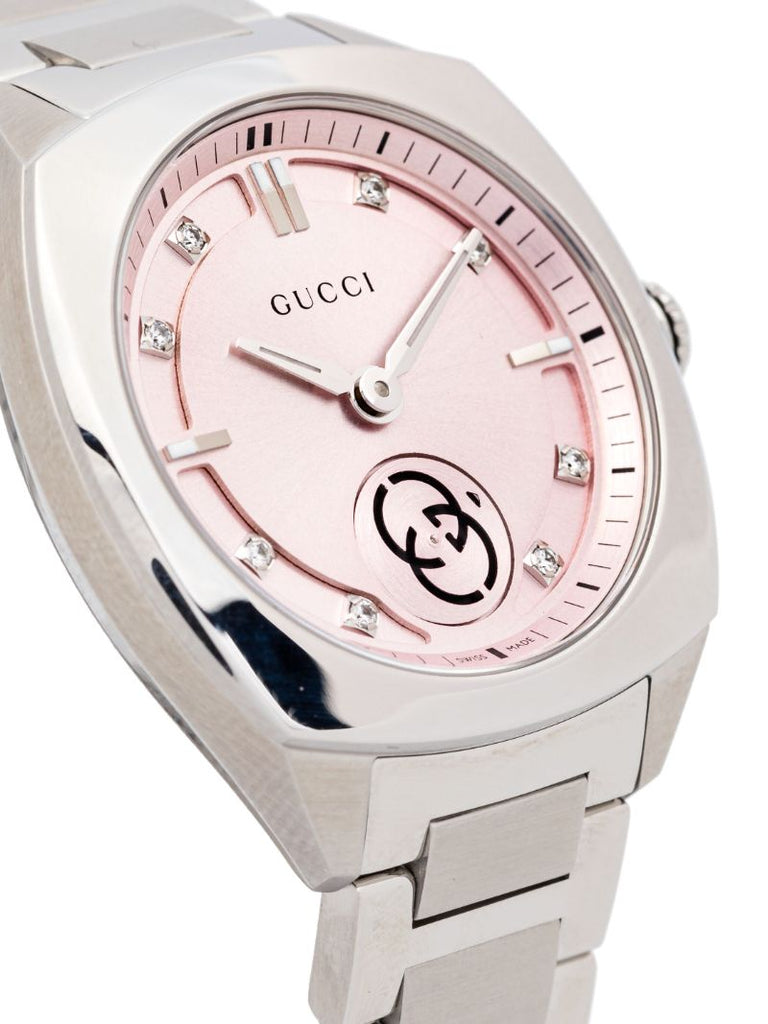 Stainless Steel Interlocking Watch