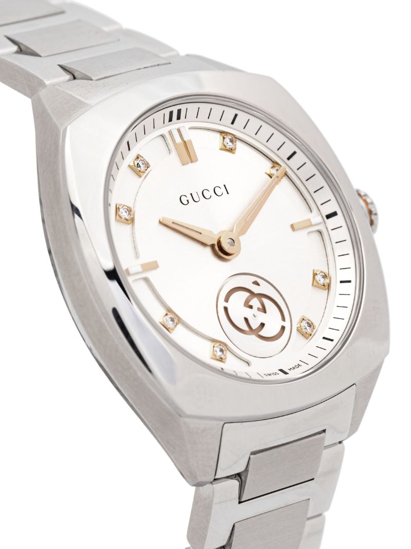 Stainless Steel Interlocking Watch