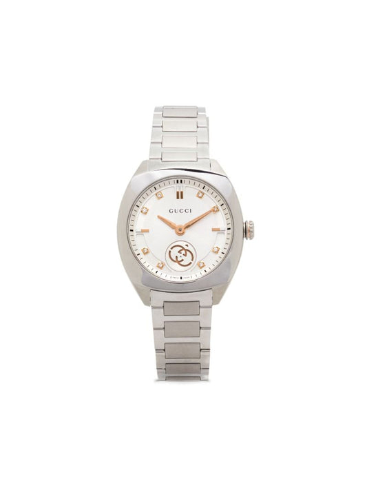 Stainless Steel Interlocking Watch