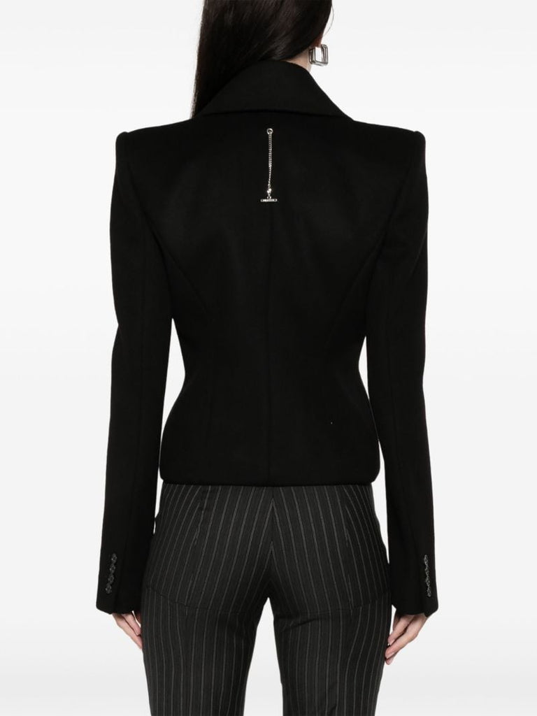 Black Oversized-lapels Blazer