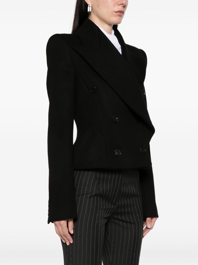 Black Oversized-lapels Blazer