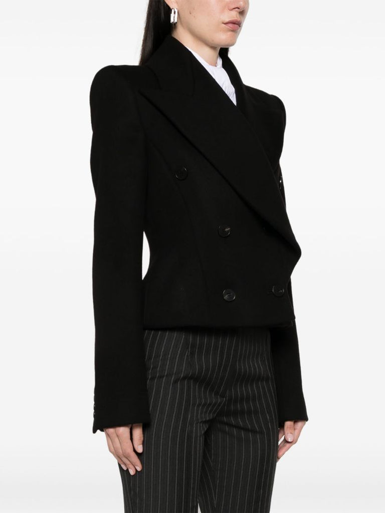 Black Oversized-lapels Blazer