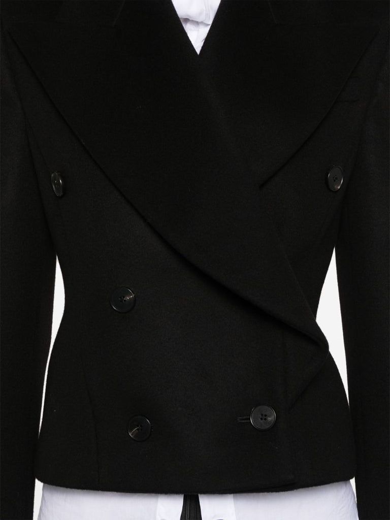 Black Oversized-lapels Blazer