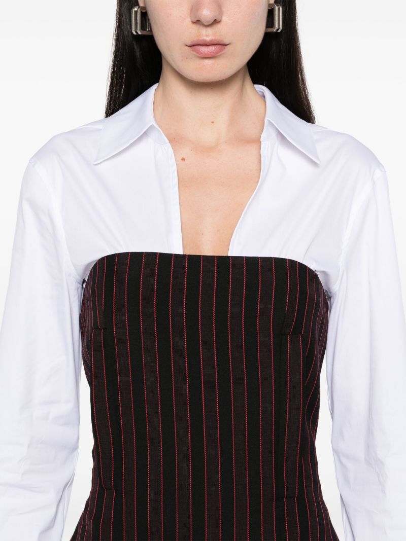 Pinstriped Mini Dress