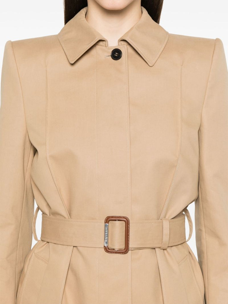 Neutrals Cotton Trench Coat