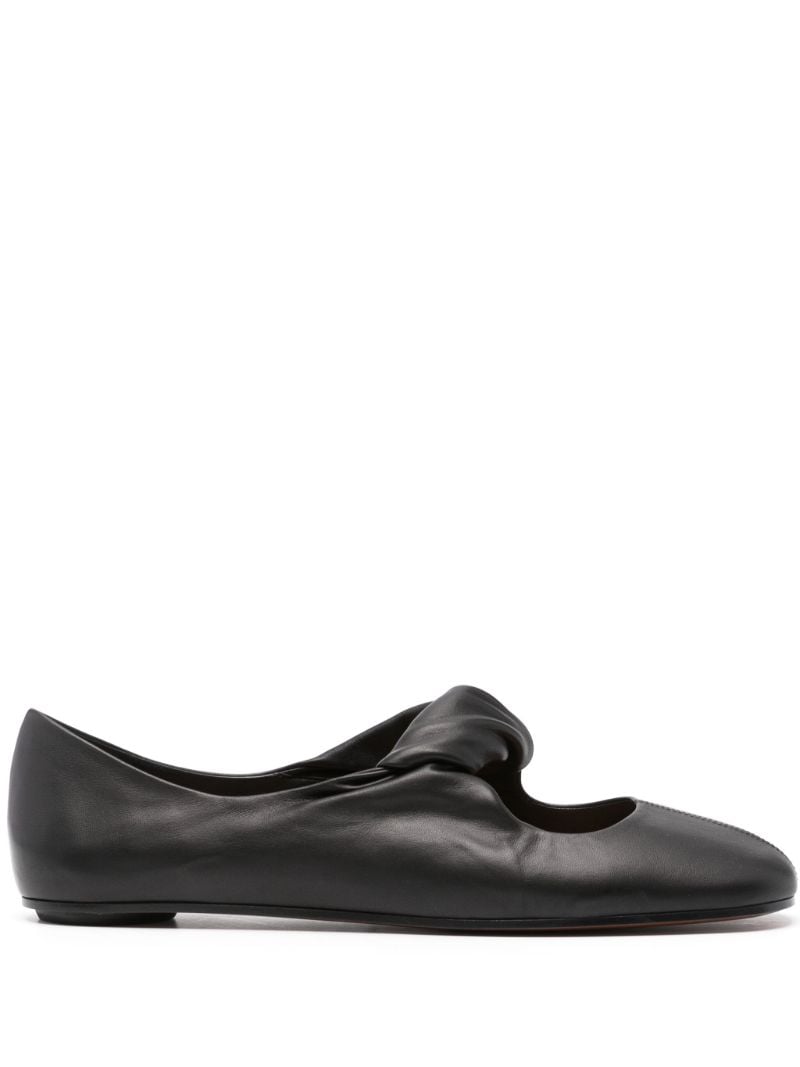 Twist-detailing Ballet Flats