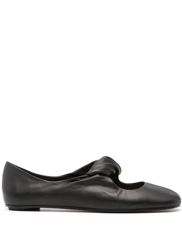 Twist-detailing Ballet Flats