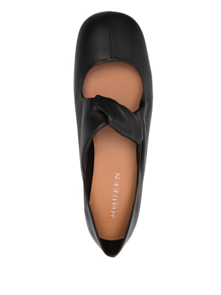 Twist-detailing Ballet Flats