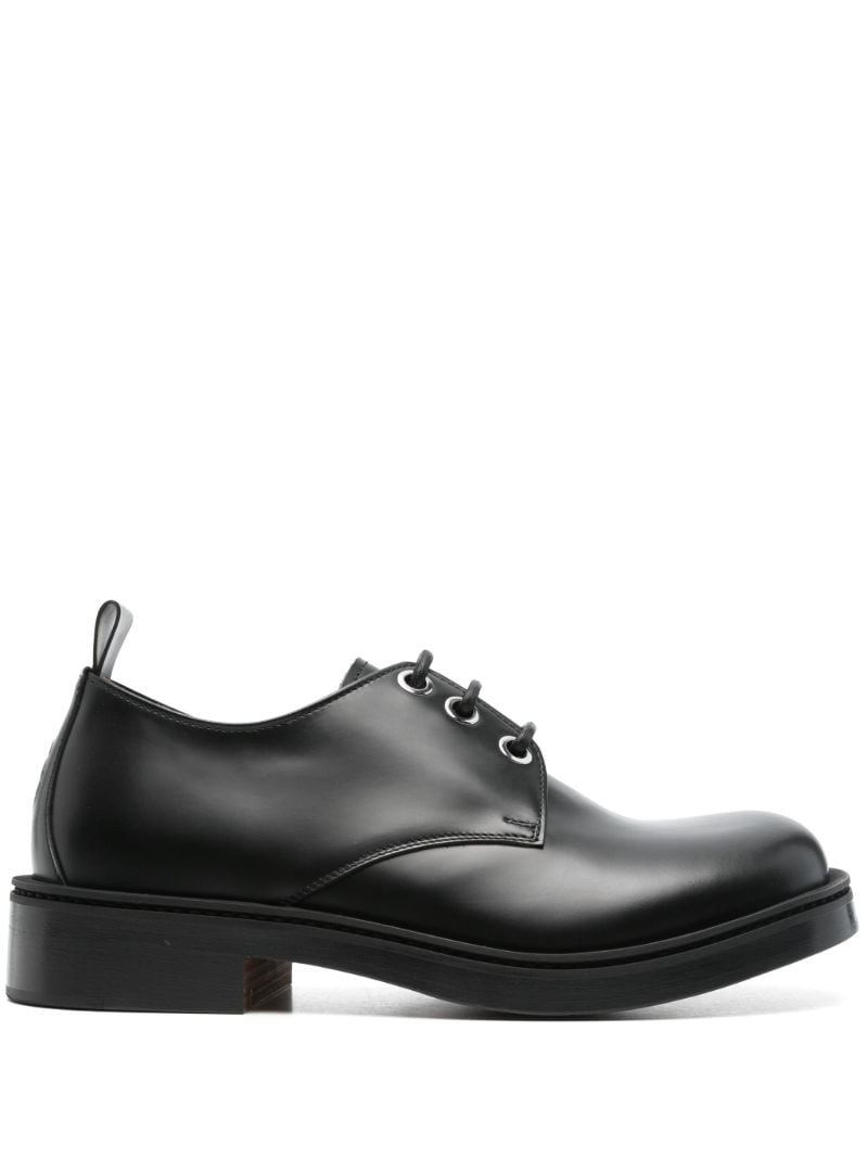 Skull-embossed Derby Shoes