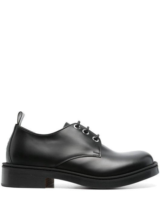Skull-embossed Derby Shoes