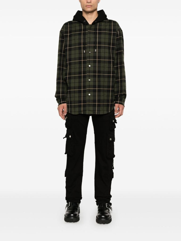 Checked Hooded Jacket