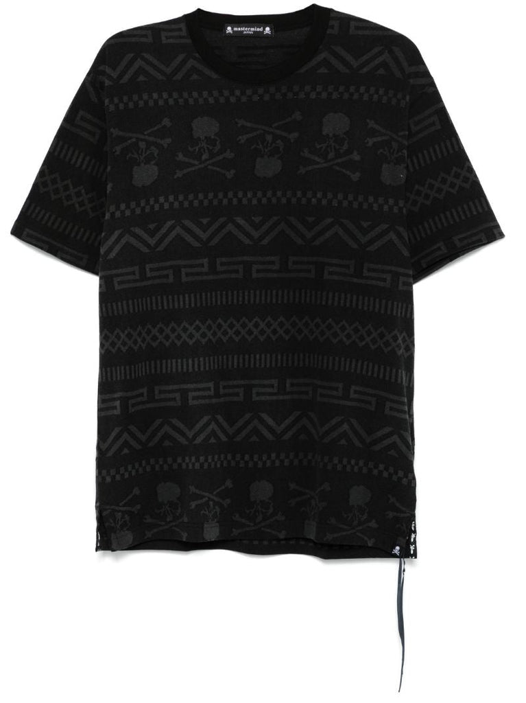 Geometric-print T-shirt