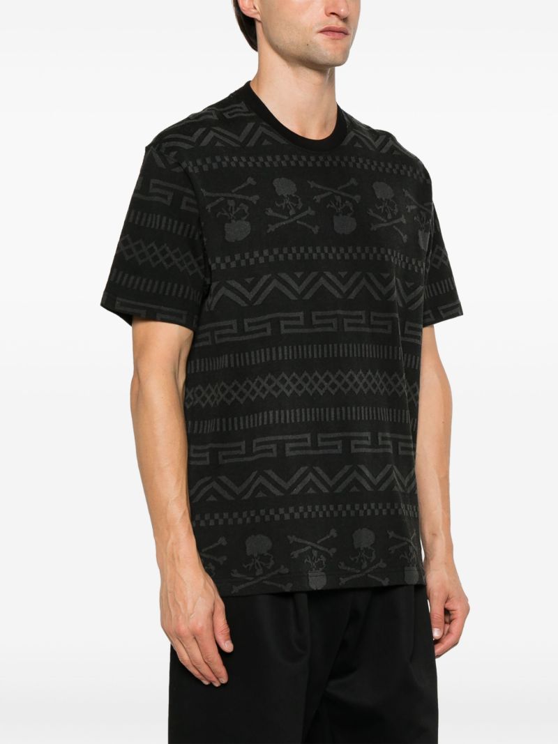 Geometric-print T-shirt