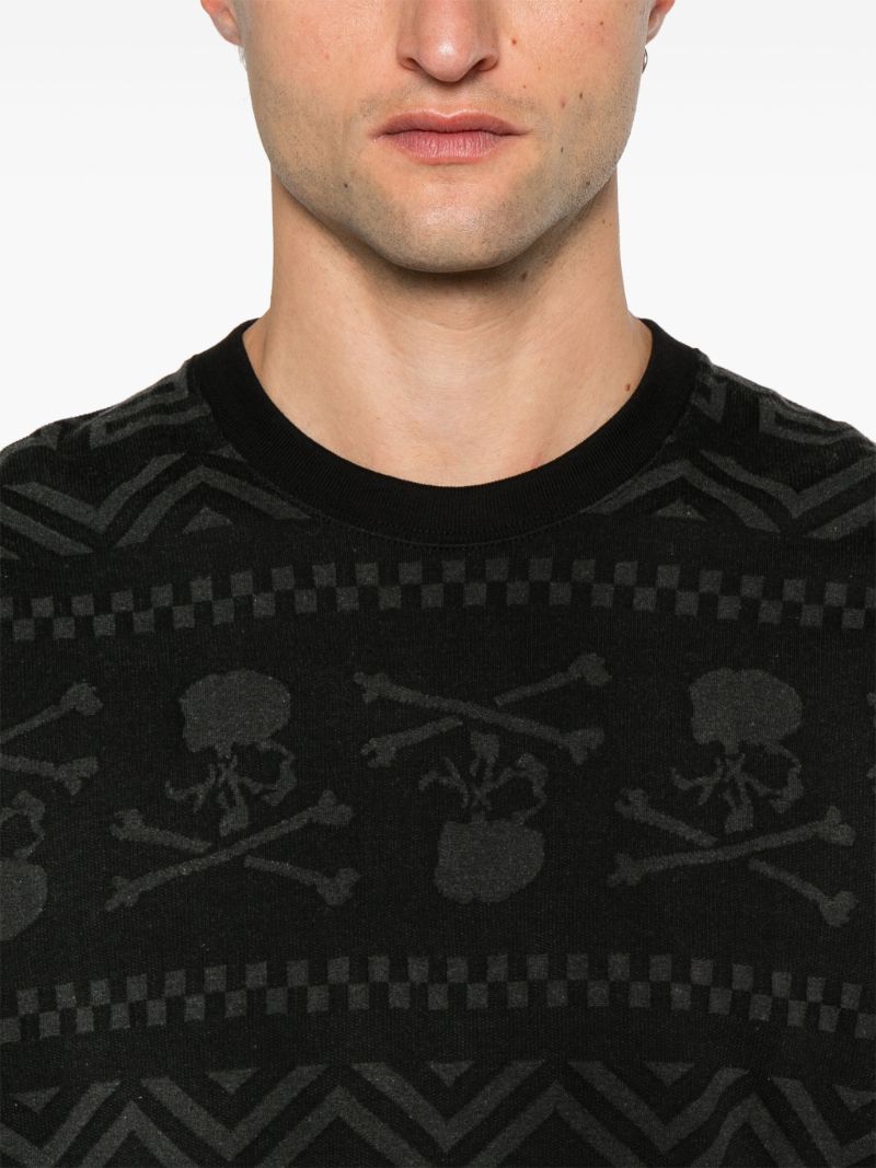 Geometric-print T-shirt