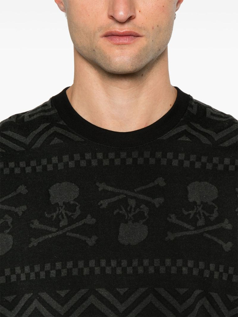 Geometric-print T-shirt