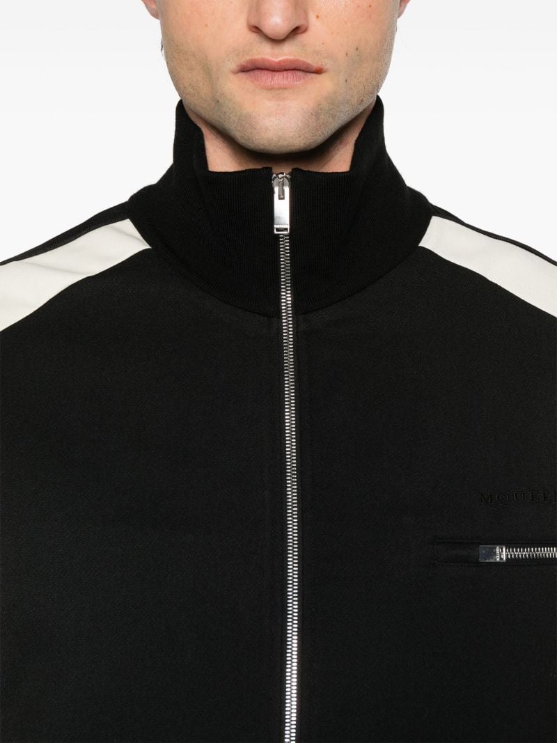 Black Two-tone Cardigan