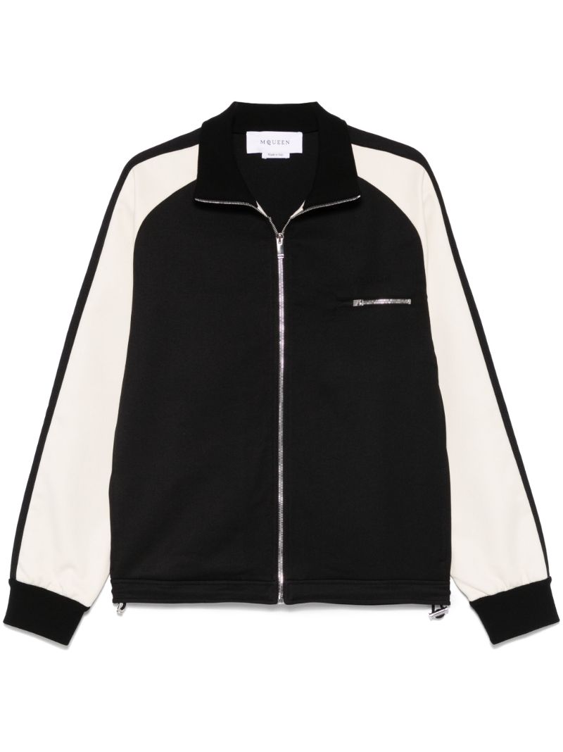 Black Two-tone Cardigan