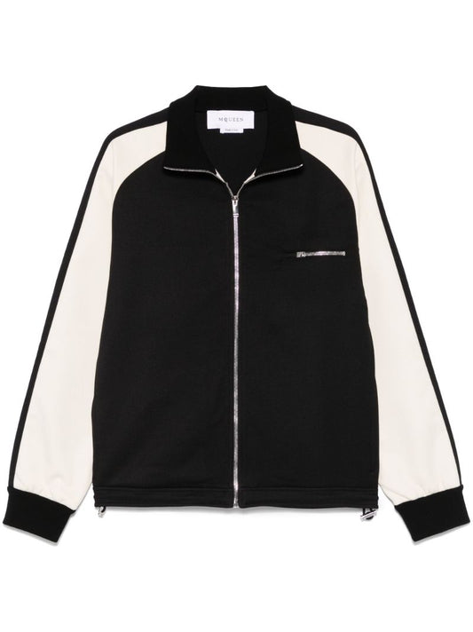 Black Two-tone Cardigan