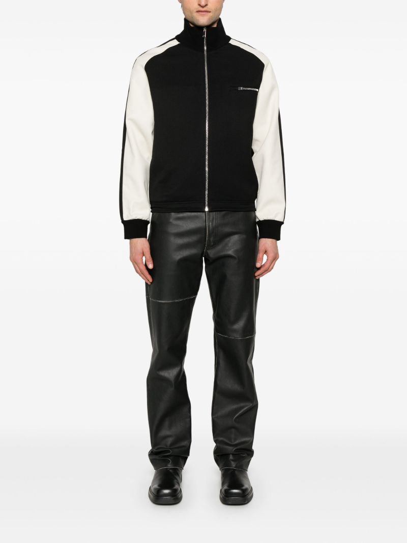 Black Two-tone Cardigan