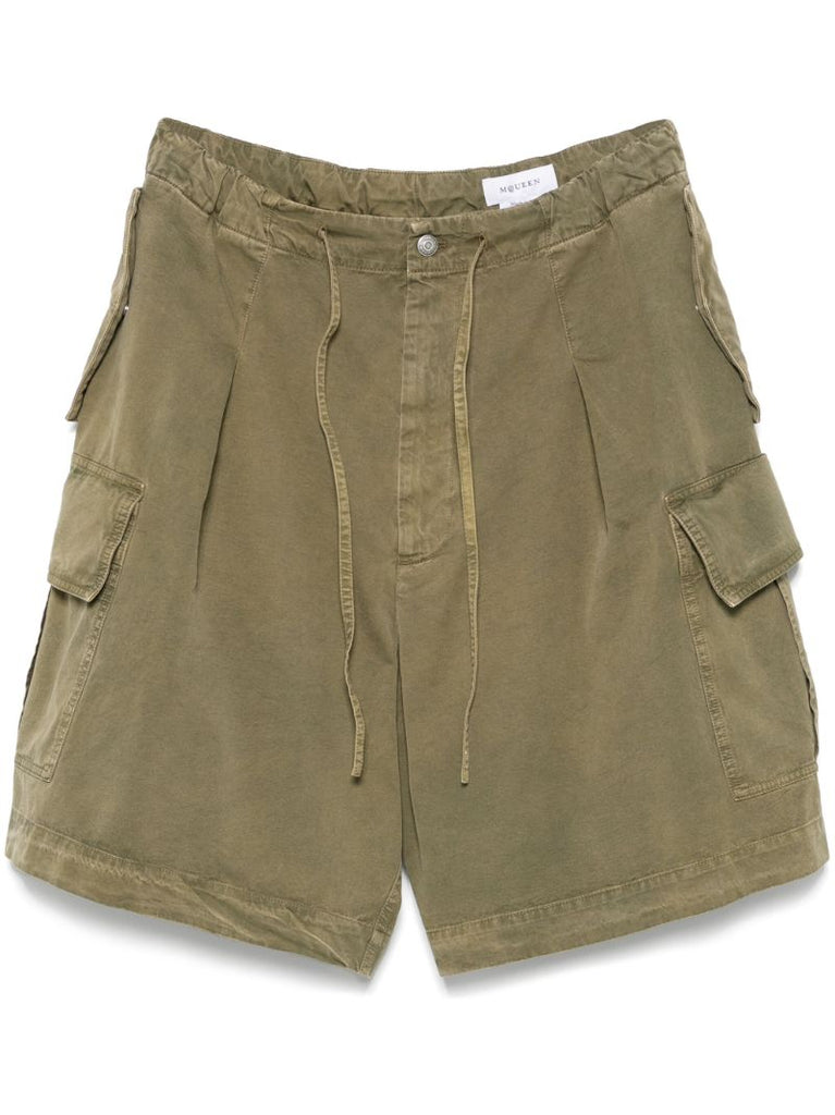Green Cargo Shorts
