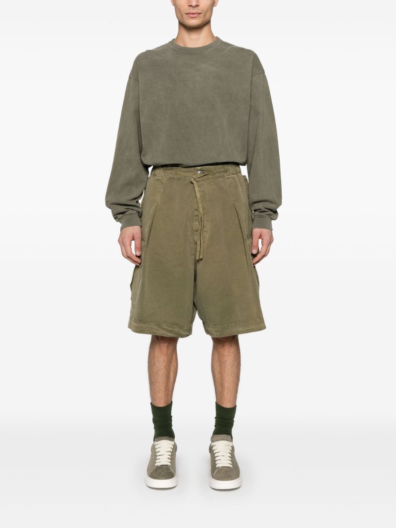 Green Cargo Shorts