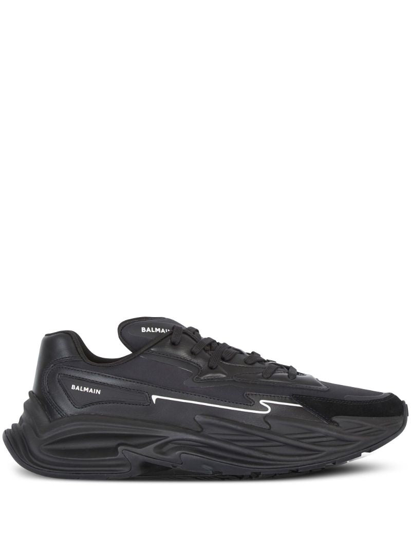 Black B-dr4g0n Leather Sneakers
