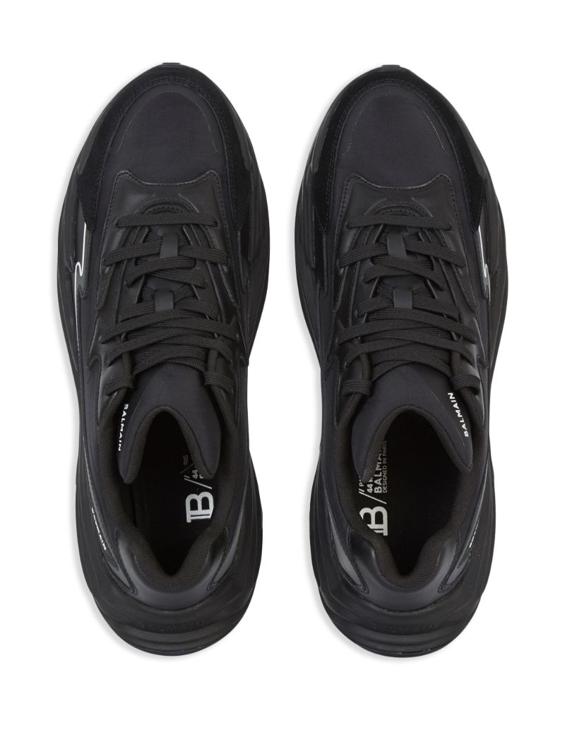 Black B-dr4g0n Leather Sneakers