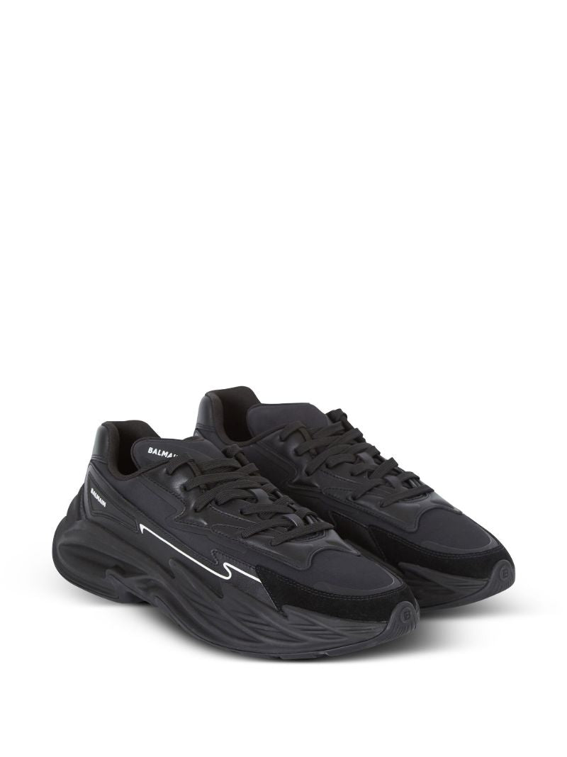 Black B-dr4g0n Leather Sneakers