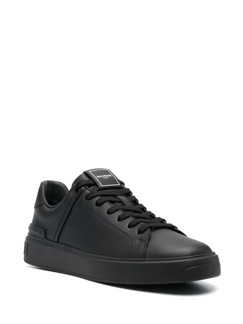 Black B-court Leather Sneakers