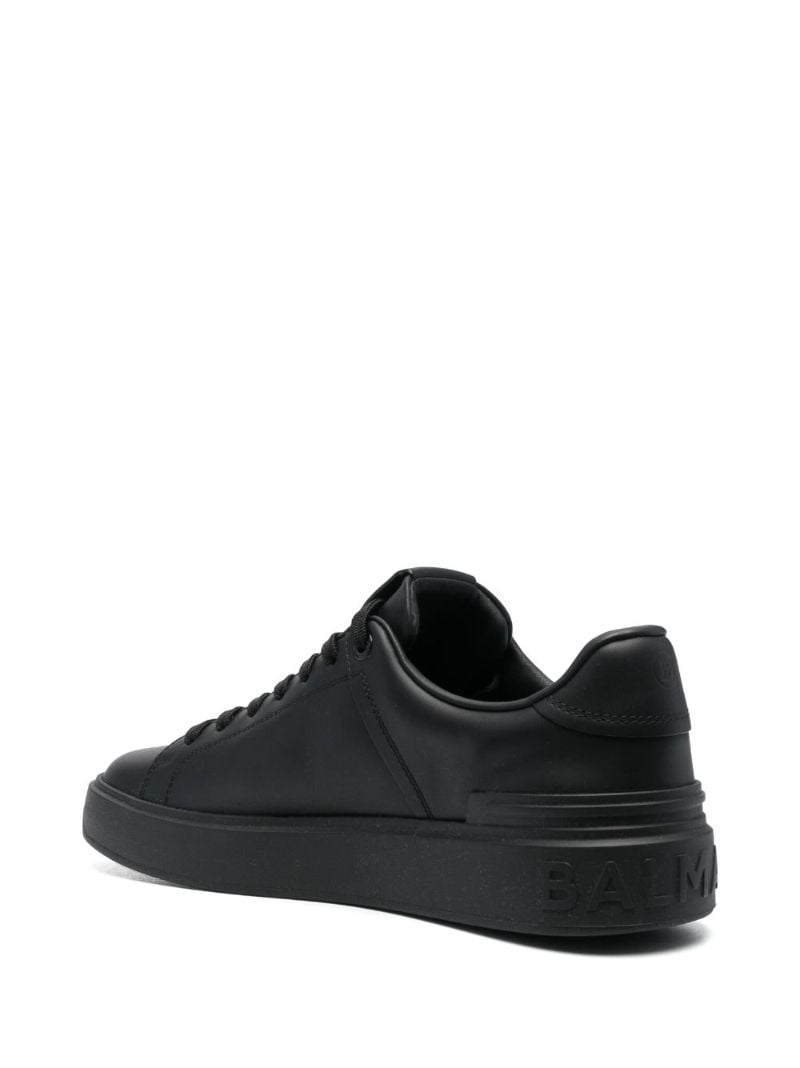 Black B-court Leather Sneakers