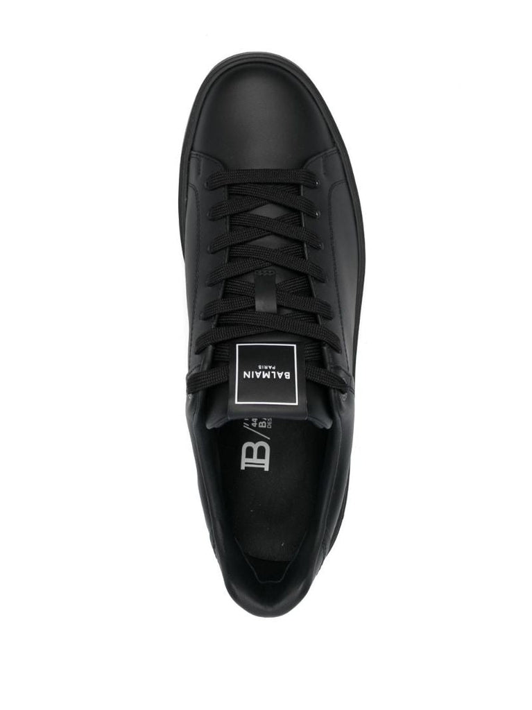 Black B-court Leather Sneakers