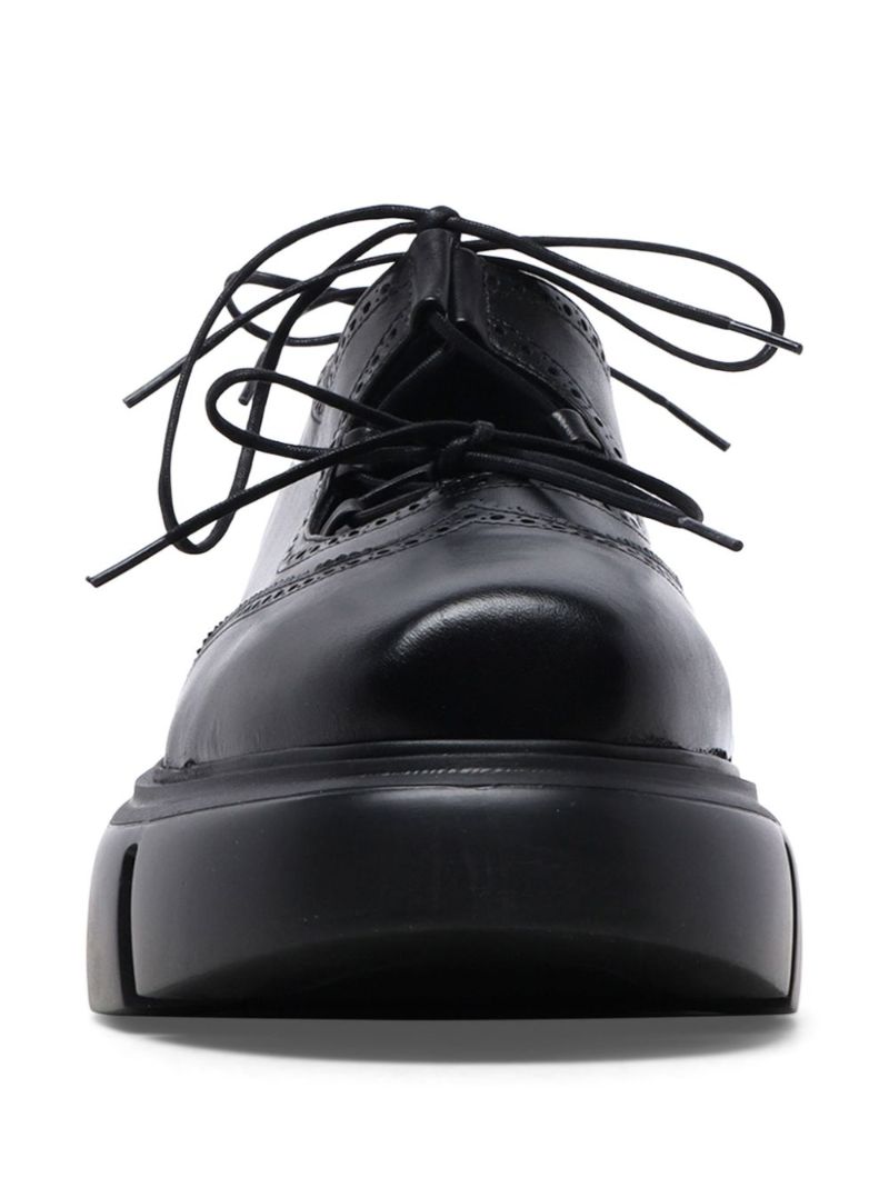 Cut-out Derby Shoes
