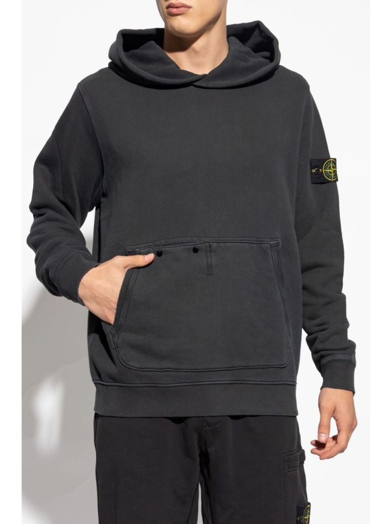 Black Compass-patch Hoodie