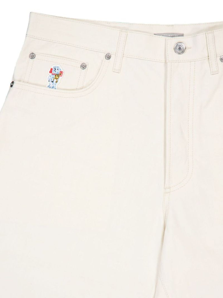 White Cd Heart Bermuda Shorts